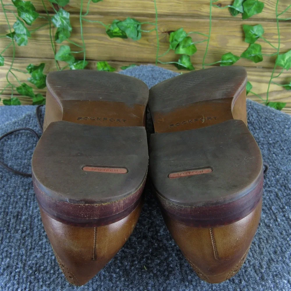 Rockport Men's Wingtip Derby Oxfords Brown Leather Size 13 Medium  Used 2025‎